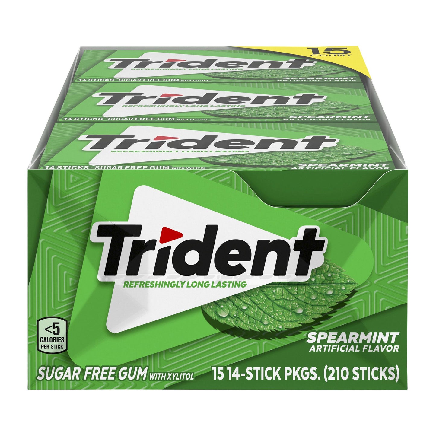 Trident Spearmint Sugar-Free Gum 15-Pack
