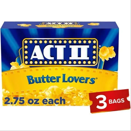 ACT II Butter Lovers Microwave Popcorn