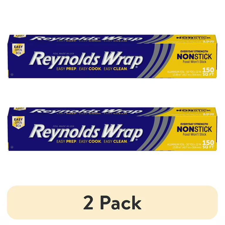 Reynolds Aluminum Foil Wrap – 2-Pack (300 sq ft each)