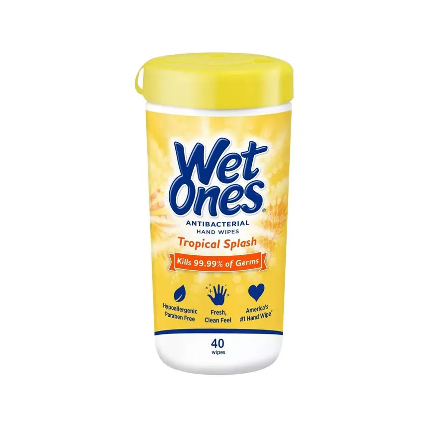 Wet Ones Antibacterial Hand Wipes (40 Count)