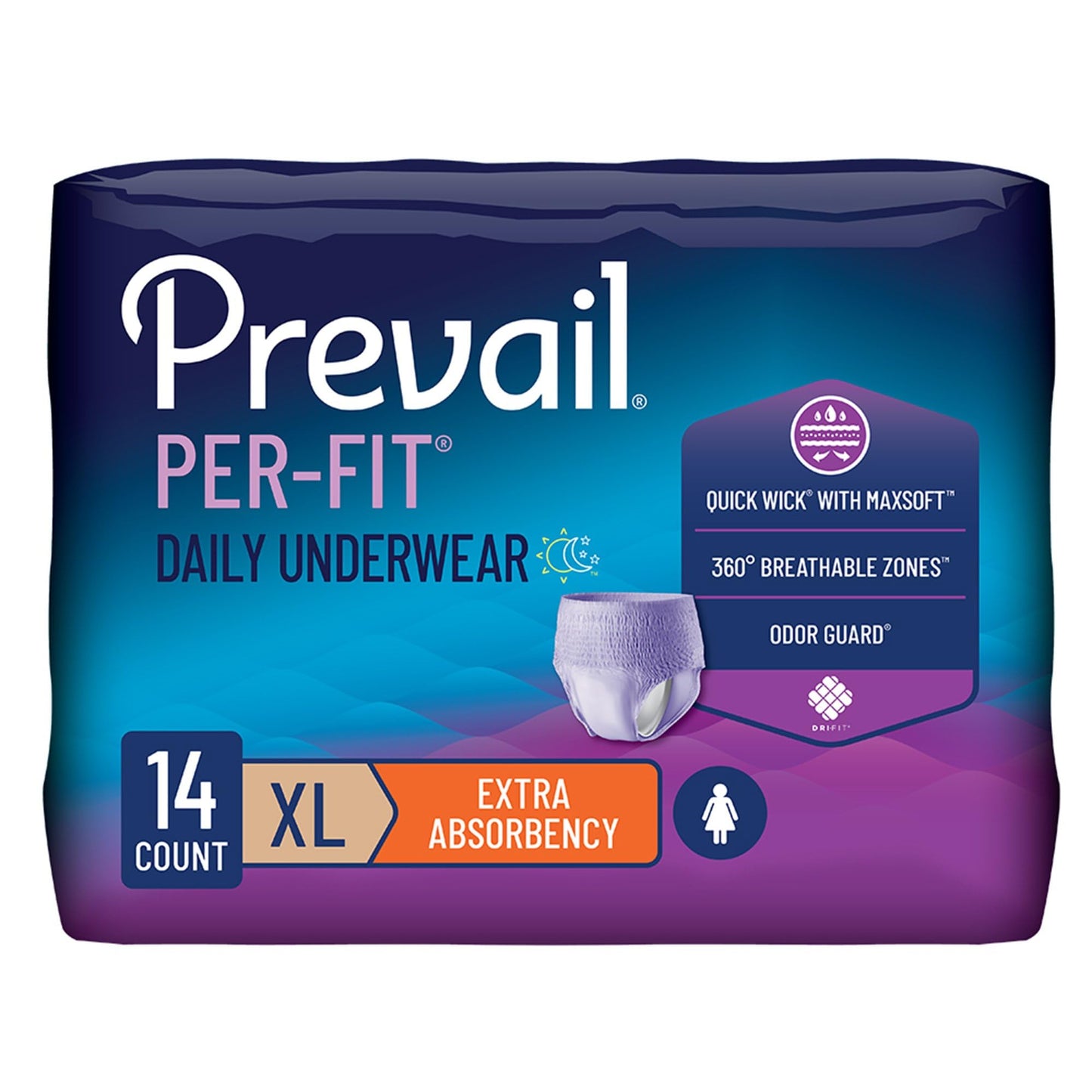 Prevail Daily Disposable Underwear Extra Large 14-Count