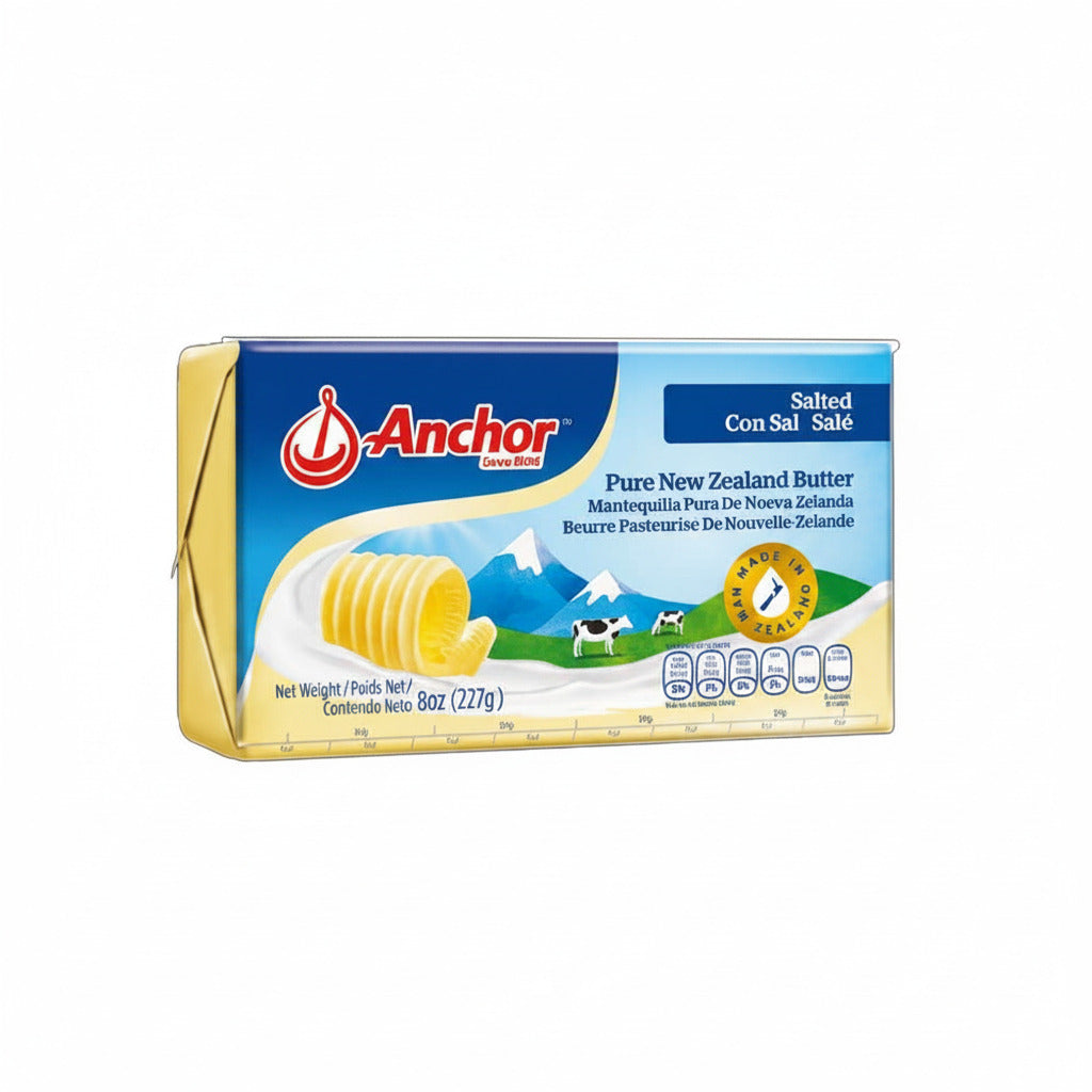 Anchor butter packaging on a white background