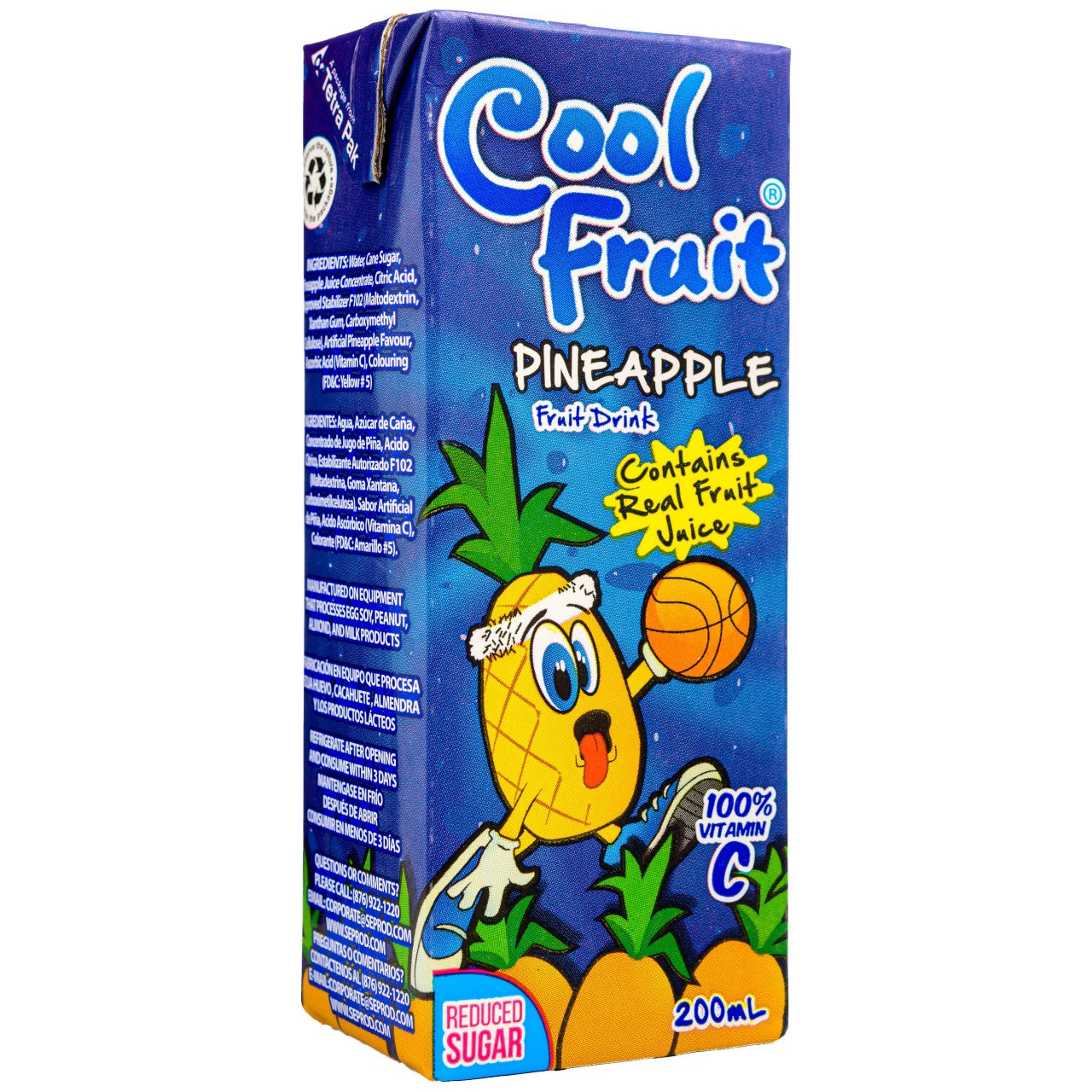 Cool Fruit Pineapple Juice Drink 24-Case