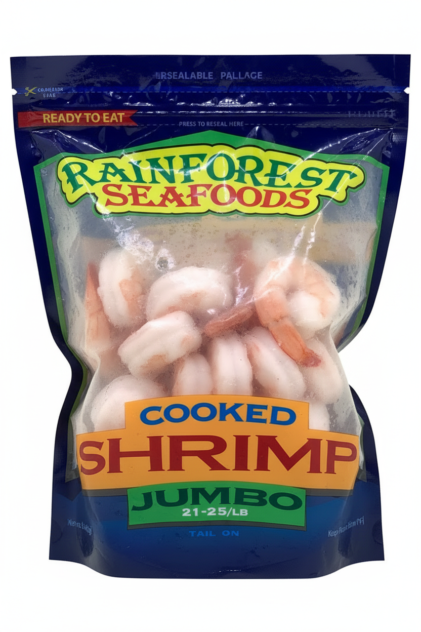 Rainforest Jumbo Cooked Shrimp 21-25