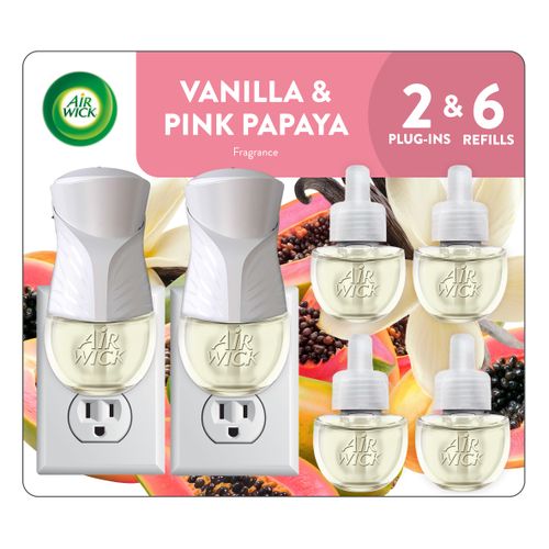Air Wick Essential Oils Plug-In 2 Warmers + 7 Refills