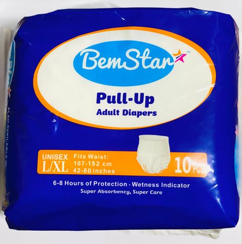 Bemstar Adult Diaper Plus Large/XLarge 10-Count