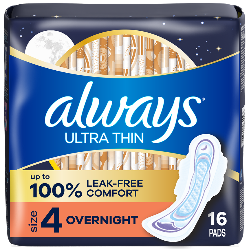 Always Ultra Thin Size 4 Pads 16-Count