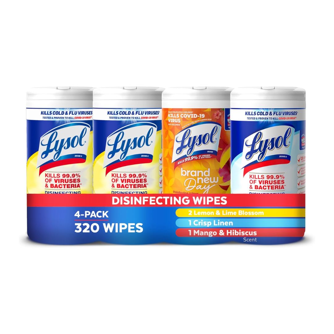 Disinfecting Wipes 4-Pack 5lb