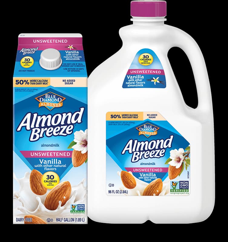 Almond Breeze Unsweetened Vanilla Almond Milk 1L