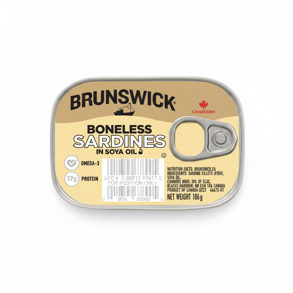 Brunswick Boneless Sardines in Soy Oil (106g)