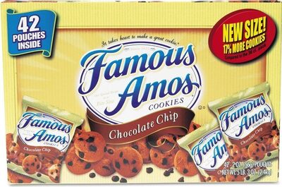 Famous Amos Chocolate Chip Cookies 42-Pouch Pack