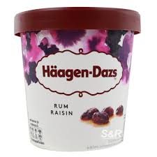 Haagen-Dazs Rum Raisin Ice Cream (473ml)