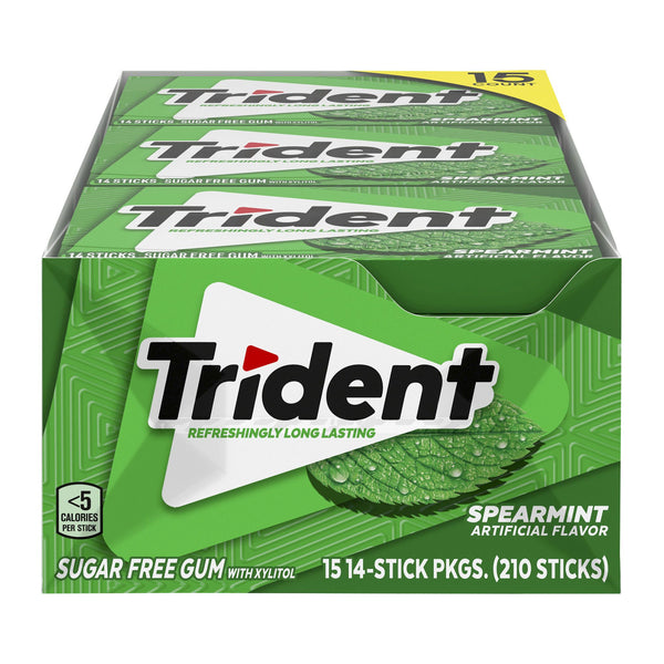 Trident Spearmint Sugar-Free Gum 15-Pack