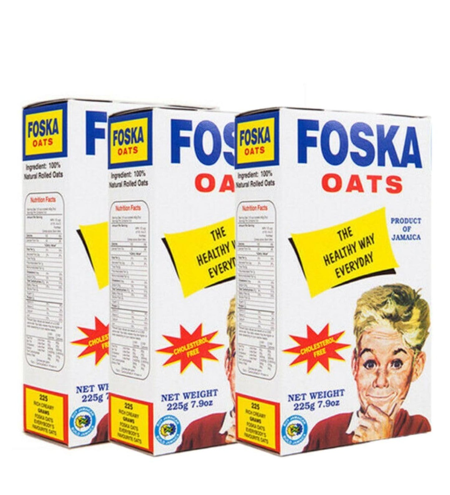 Foska Original Rolled Oats 3-Pack 225g