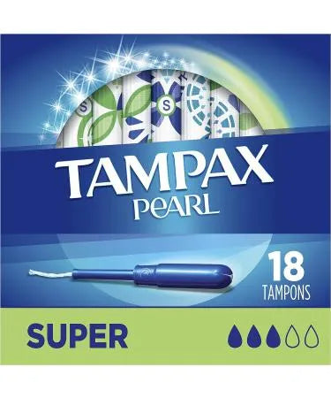 Tampax Super Absorbency 18 Count (3-Pack)