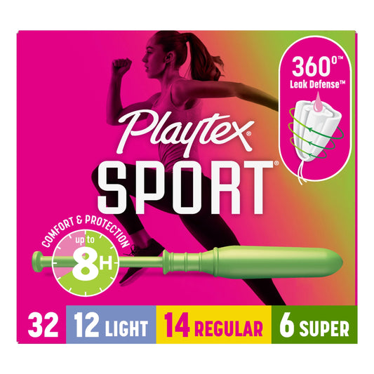 Playtex Super Tampons 3-Pack 16-Count - Trusted Leak Protection for Heavy Flow Days