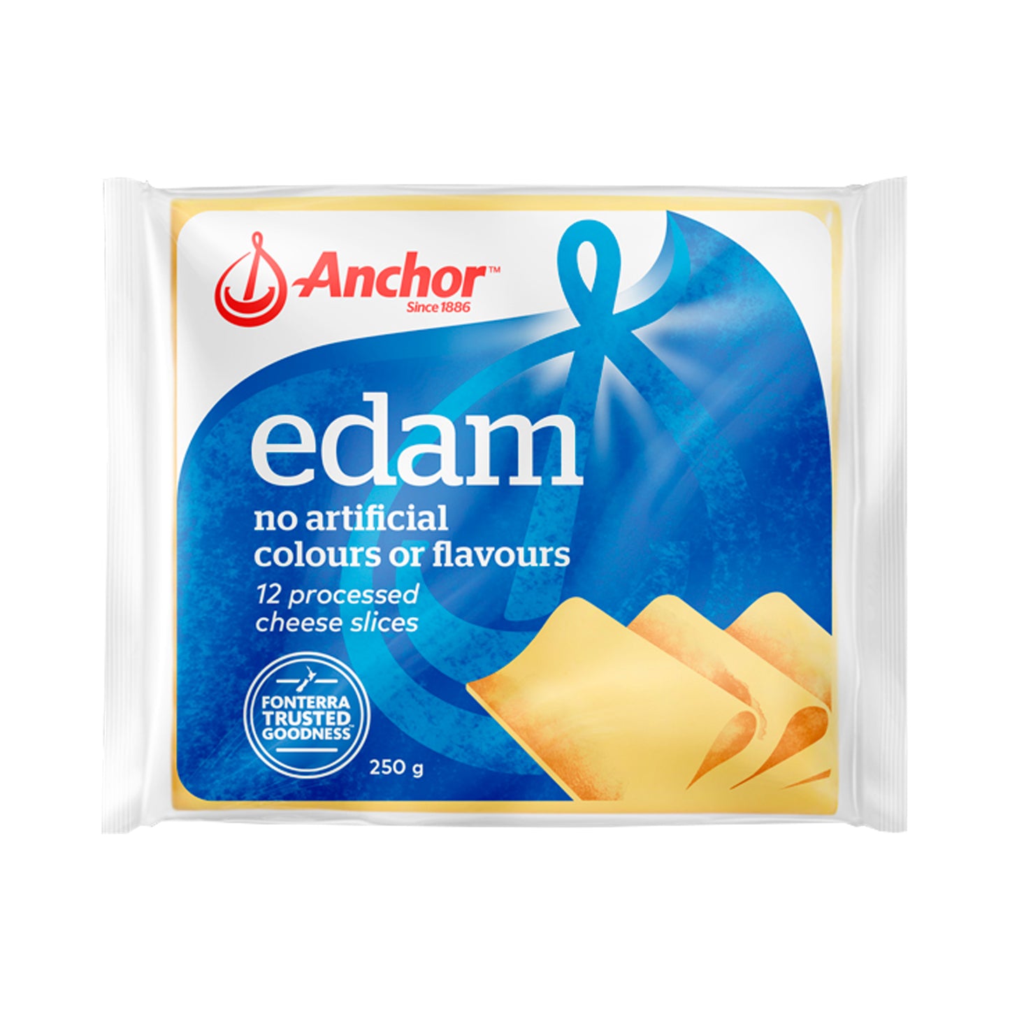 Anchor Edam Sliced Cheese 12s 250g