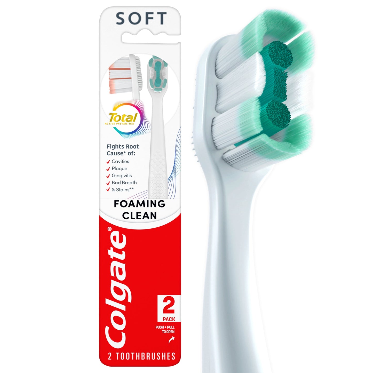Colgate Total Active Foam Clean Toothpaste 2-Pack