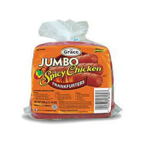 Grace Chicken Spicy Jumbo Franks 900g