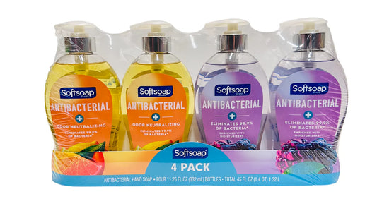 Softsoap Antibacterial Liquid Hand Soap 4-Pack - Trusted Germ Protection for the Whole Family