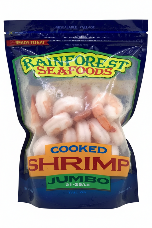 Rainforest Jumbo Cooked Shrimp 21-25