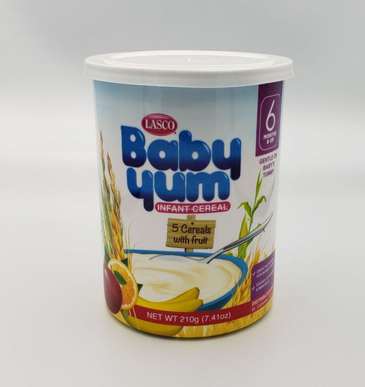 Lasco Baby Yum 5 Grain Cereal with Fruit 210g