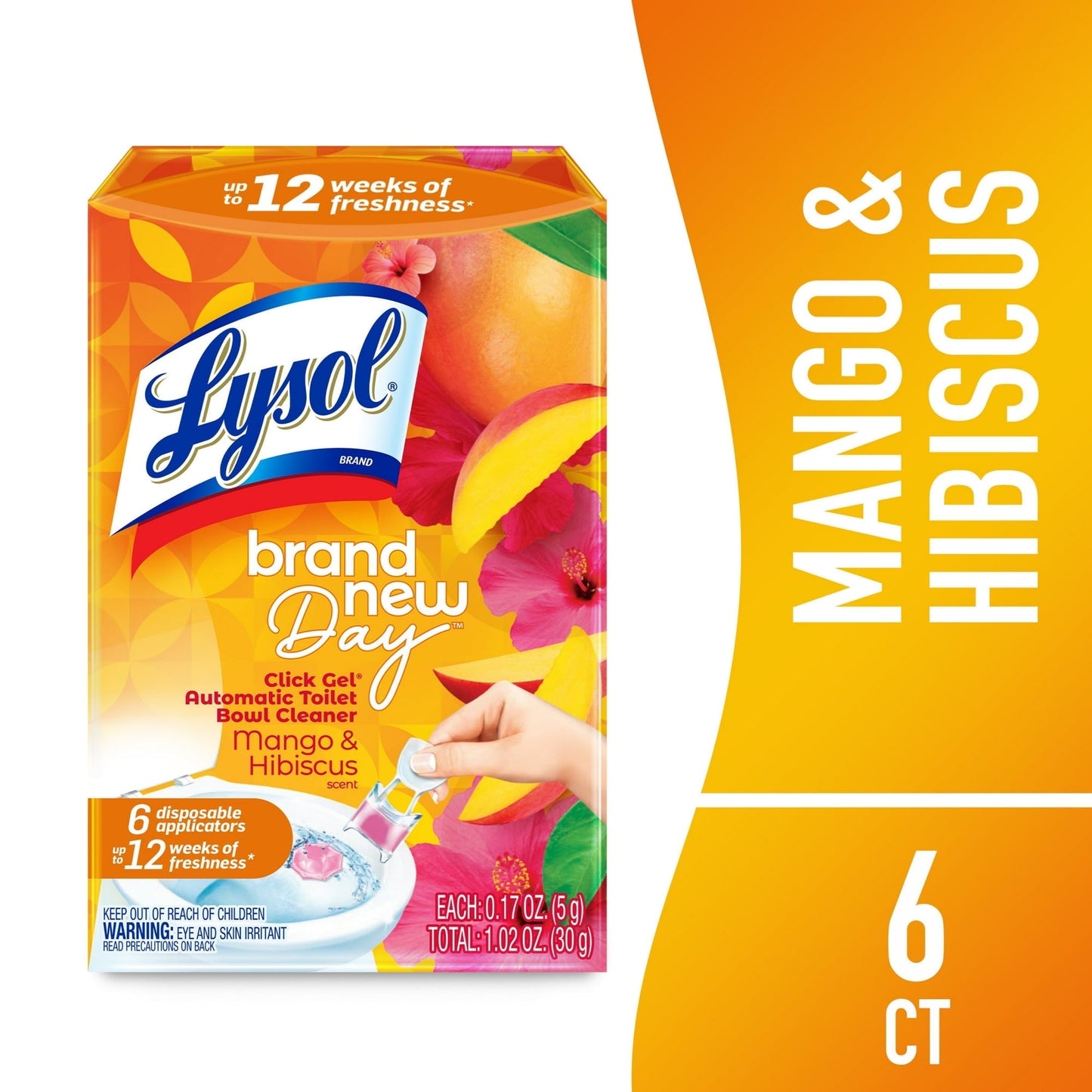 Lysol Toilet Bowl Block Mango & Hibiscus 2-Pack