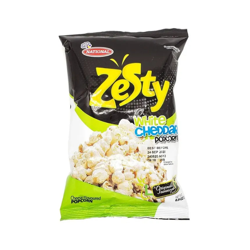 Zesty White Cheddar Popcorn 60g
