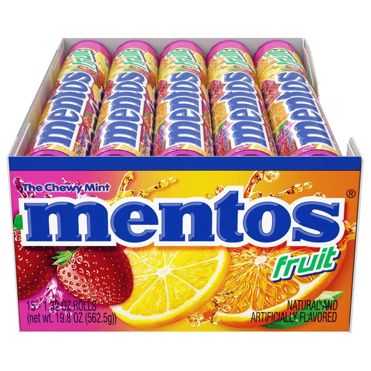 Mentos Fruit Chewy Mints 15-Pack