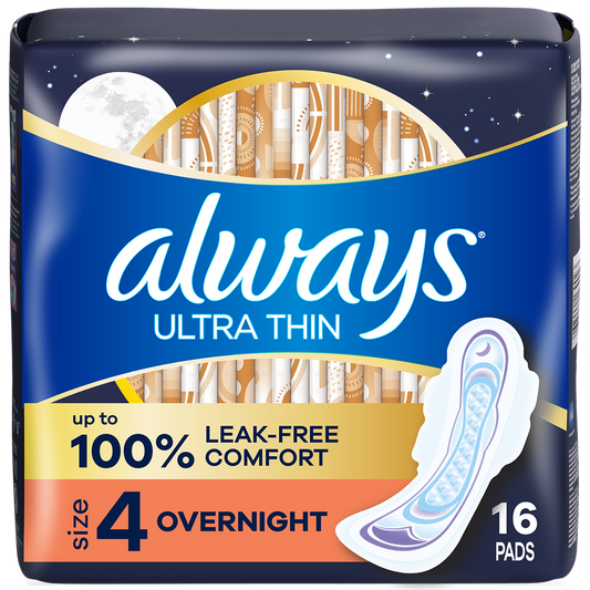 Always Ultra Thin Size 4 Pads 16-Count