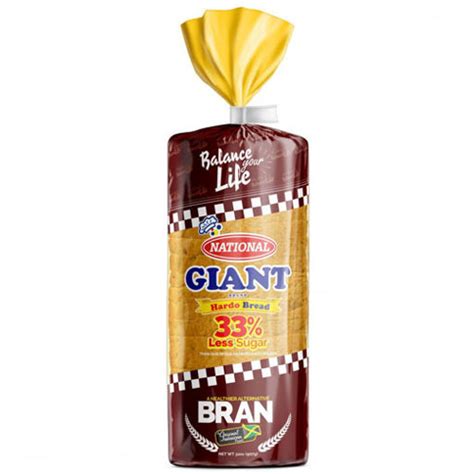National 33% Less Salt Bran Bread 907g