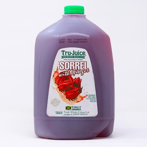 Tru-Juice Sorrel Ginger 1 Gallon - Authentic Jamaican Sorrel Juice