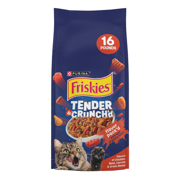 Purina Friskies Tender & Crunchy Combo Dry Cat Food - 16lb