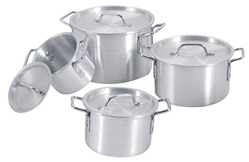 Uniware Heavy Gauge Aluminum Sauce Pot Set (8-Piece Set)