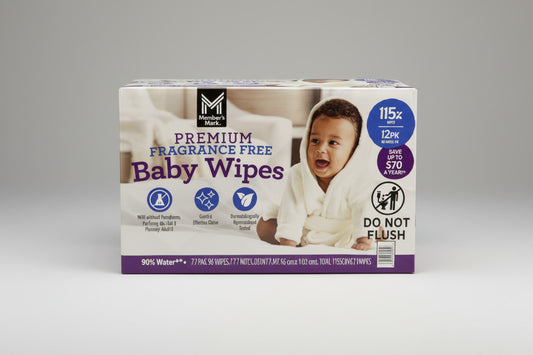 Member's Mark Fragrance Free Baby Wipes 12-Pack (1152 Count)