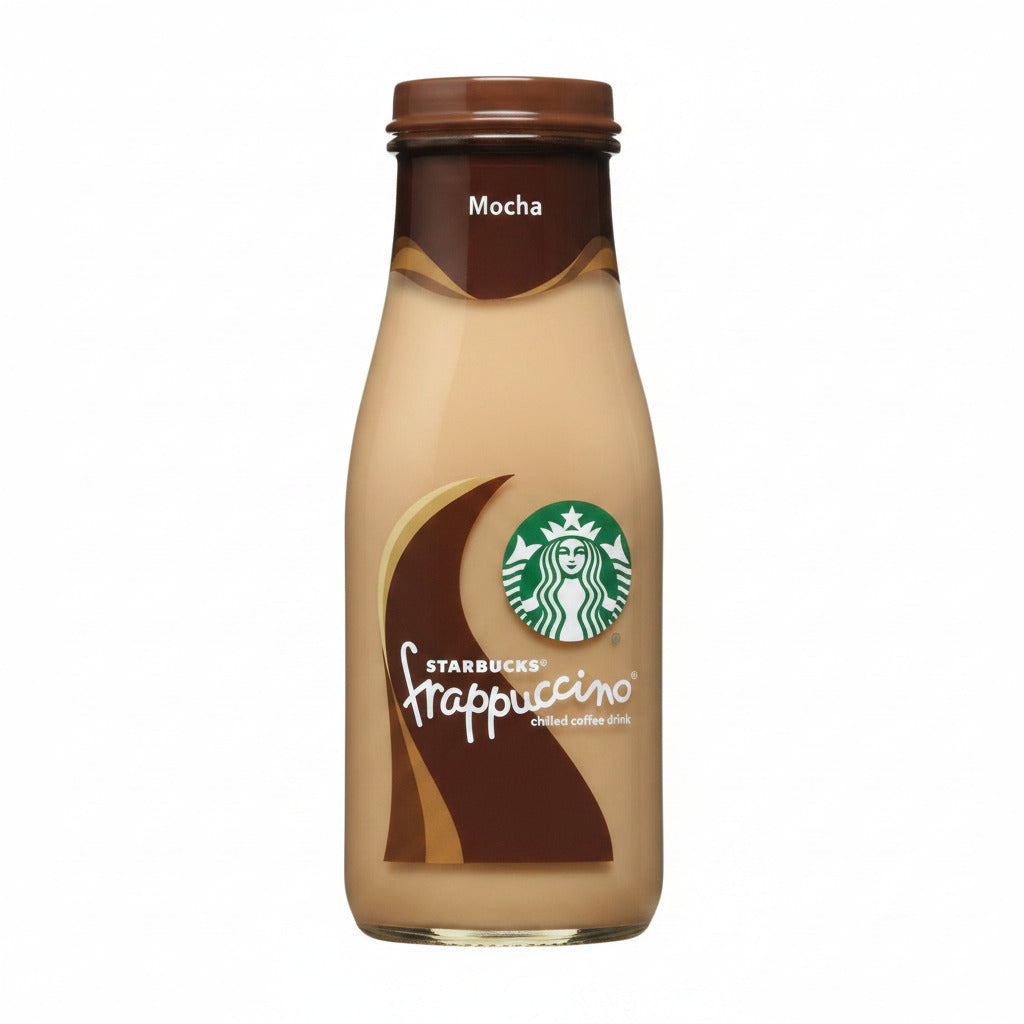 Starbucks Mocha Frappéccino bottle with logo