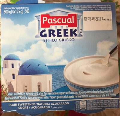 Pascual Greek Style Plain Yogurt 480g