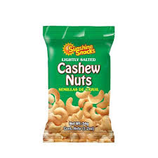 Sunshine Snacks Cashew 28g - Crunchy Caribbean Cashew Snack