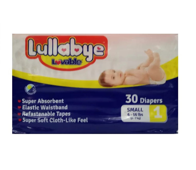 Lullabye Baby Diapers Small 30-Count