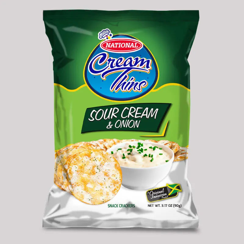 National Cream Thins Sour Cream 3-Pack 90g