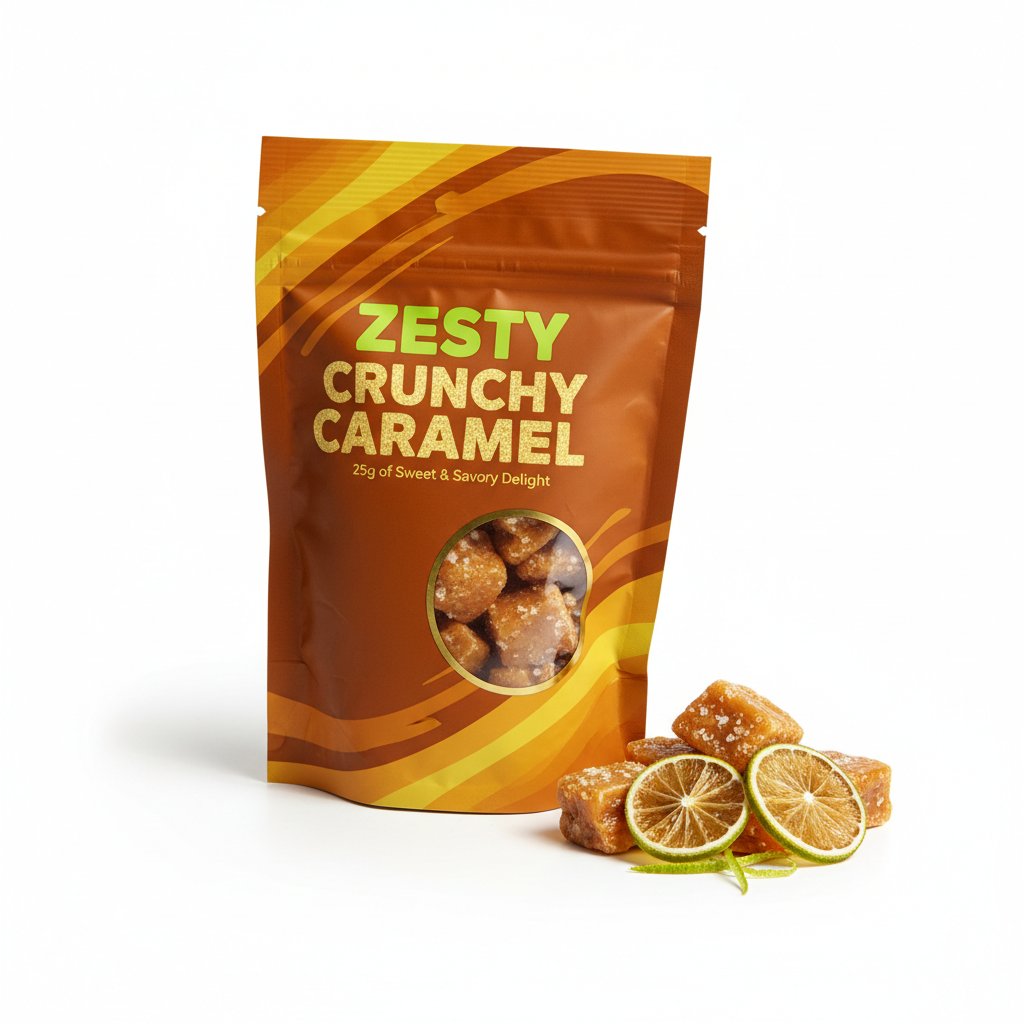 Zesty Crunchy Caramel Snack 25g