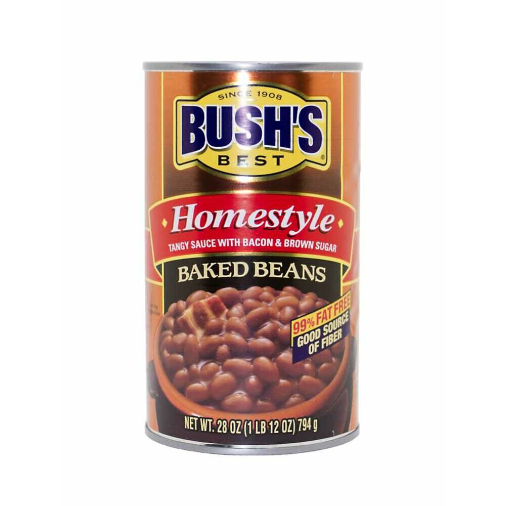BUSH’S HOMESTYLE BAKE D BEANS WITH BACON