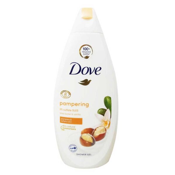 DOVE PAMPERING SHEA BUTTER & VANILLA SCENT SHOWER GEL 500ML