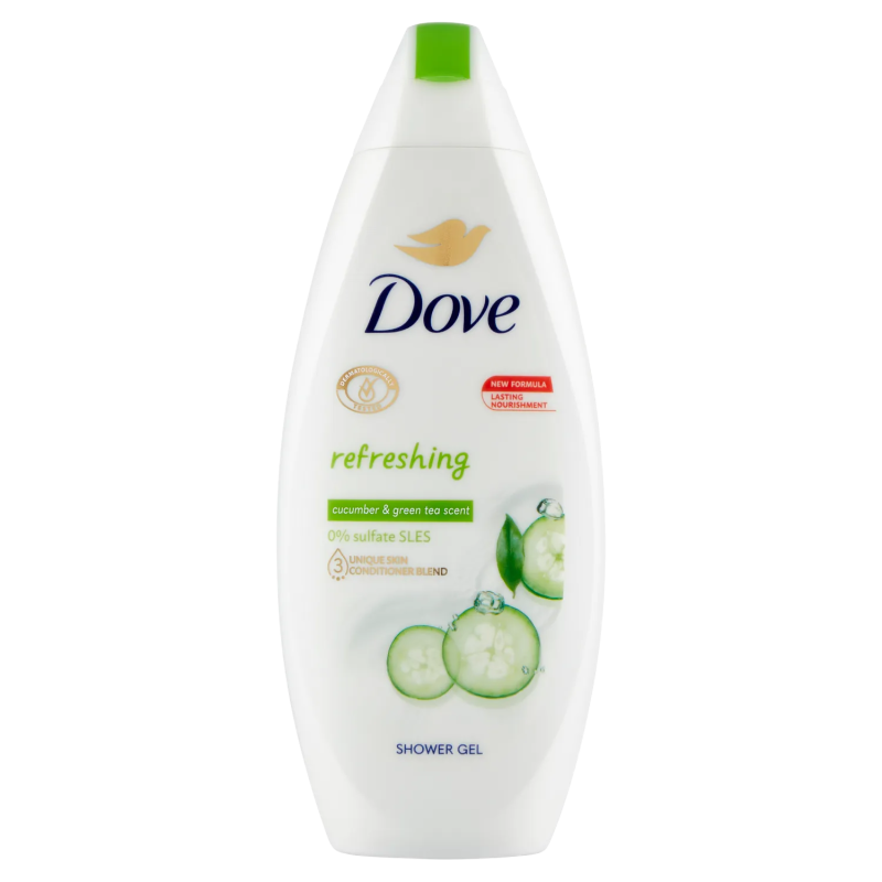 DOVE REFRESHING CUCUMBER & GREEN TEA SHOWER GEL 500ML