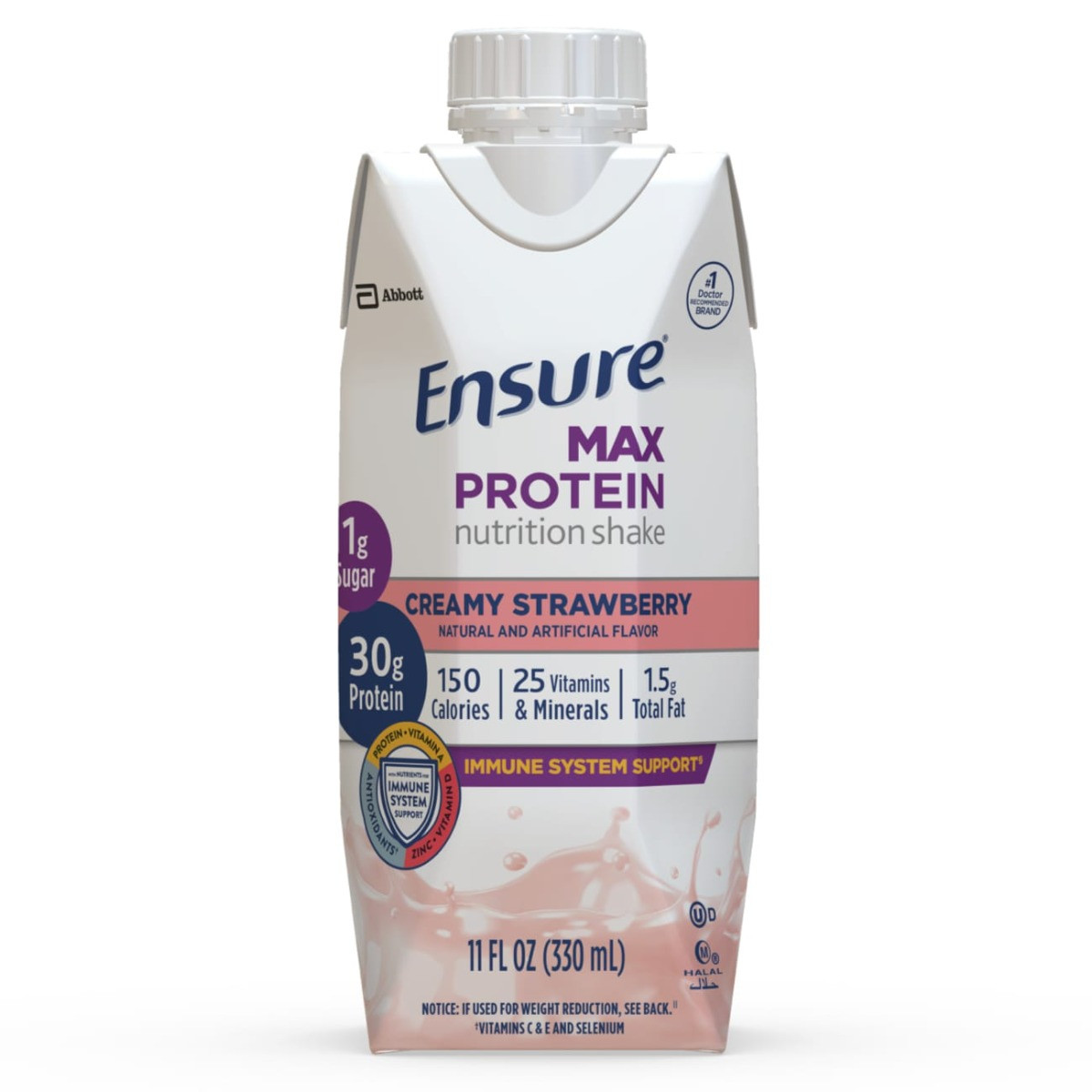 ENSURE MAX PROTEIN CREAMY STRAWBERRY 11oz