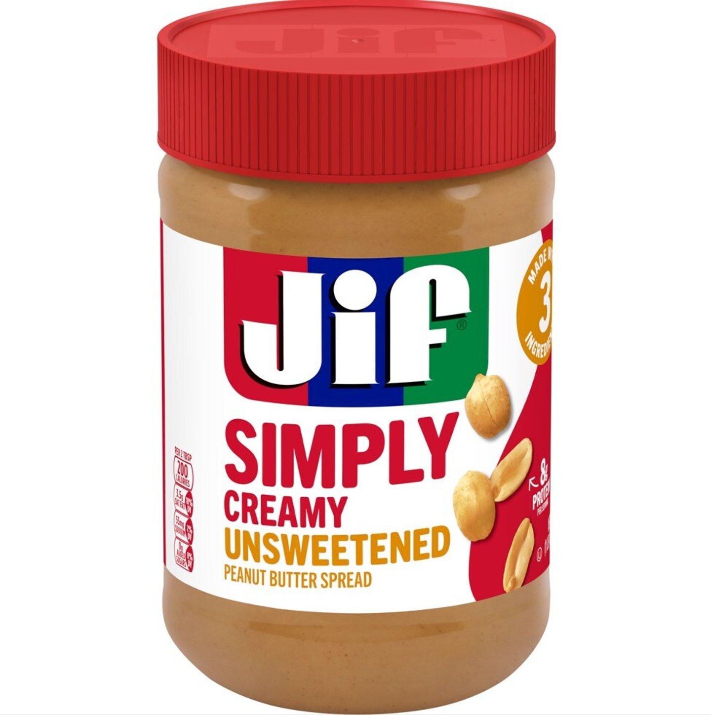 JIF PEANUT BUTTER SIMPLY CREAMY UNSWEETENED 425G