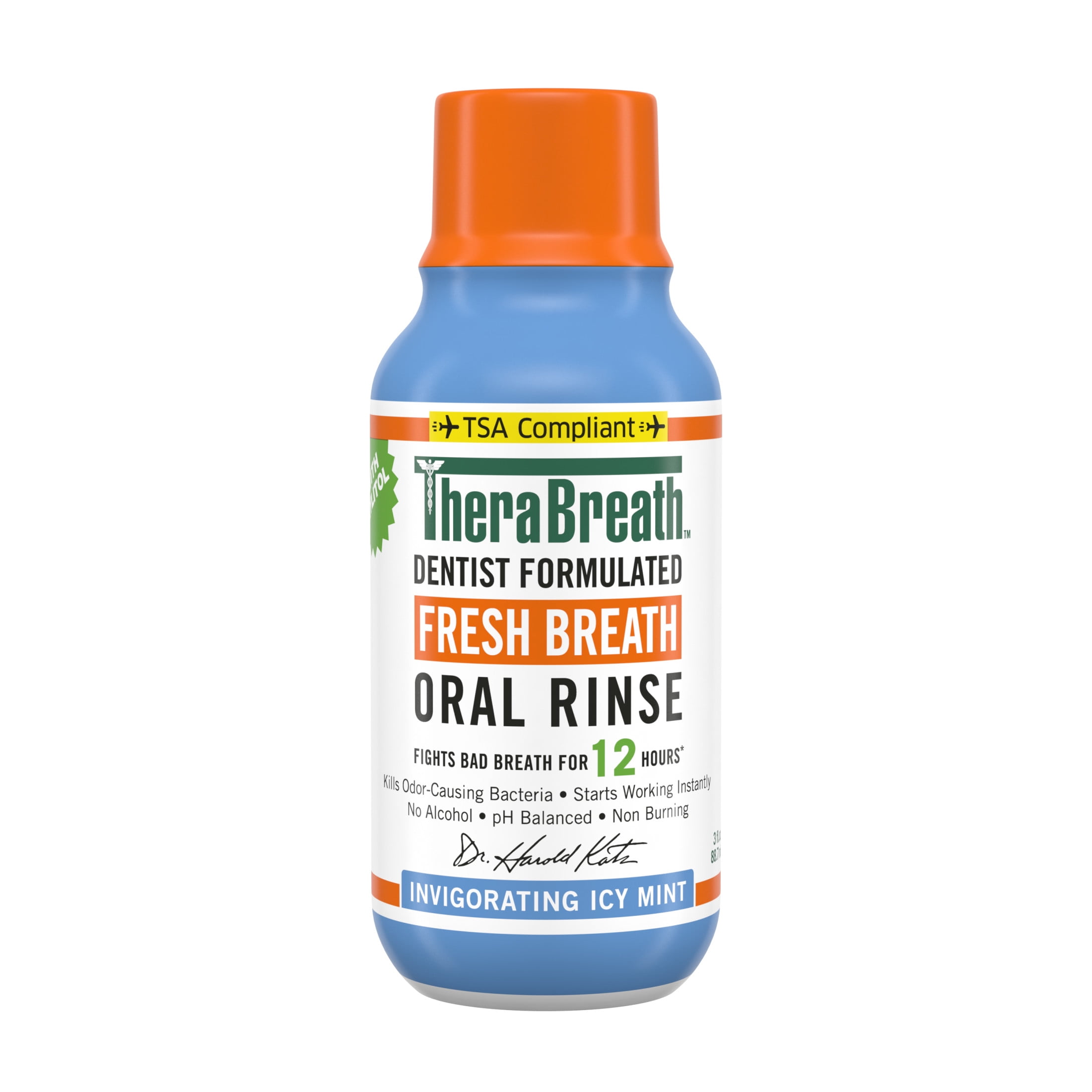 THERABREATH FRESHBREATH ORAL RINSE INVIGORATING ICY MINT 473 ml